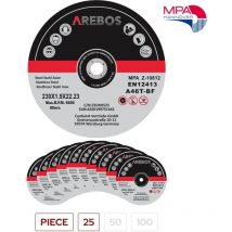 Arebos Dischi da taglio Dischi flessibili Ø230 mm Ammissione 22,2mm Spessore 2mm
