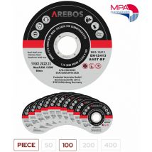Arebos Dischi da taglio Dischi flessibili Ø115 mm Ammissione 22,2mm Spessore 1mm