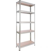 Tagère Charge Lourde Metallique Rangement Objets Lourds 75 x 30 x 180 cm 350 kg - Arebos