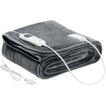 Arebos - Heizdecke 160 x 120 cm Wärmedecke beheizbare Decke maschinenwaschbar Abschaltautomatik, Timer, Überhitzungsschutz, Vorheizfunktion 9