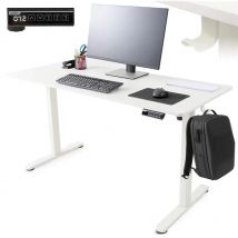 Arebos - höhenverstellbarer Schreibtisch elektrisch 140 x 60 cm mit Memory Funktion