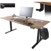 Arebos - höhenverstellbarer Schreibtisch elektrisch 160 x 80 cm mit Memory Funktion