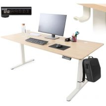 Arebos - höhenverstellbarer Schreibtisch elektrisch 180 x 80 cm mit Memory Funktion