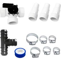 Arebos - Kit de dérivation piscine 12 pièces Filtres à sable Chauffage piscine Pompe à chaleur