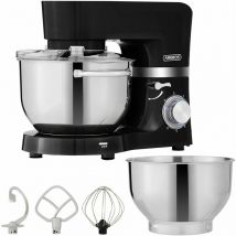 Arebos - Kitchen maschine 1500W - incl. 2 bowls - Black