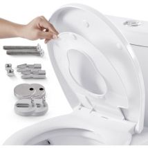 Siège de wc avec abaissement automatique 2en1 couvercle de wc avec siège enfant softclose (charge max. 150 kg) Siège de wc avec couvercle de wc