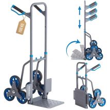 Arebos - Treppenkarre Sackkarre Treppensackkarre klappbar Treppensteiger mit Hartgummireifen & Stahlrahmen Transportkarre Staplerkarre Transportwagen