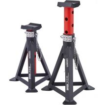 Arebos - 2X chandelles capacité de charge de 3 tonnes chacune hauteur réglable 299-442 mm set de chandelles support de cric chandelles avec goupille