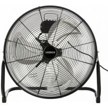 Ventilador de Suelo Soplador Ventilador 20 Pulgadas ø 50 120W Negro - Arebos