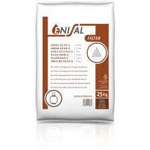 Arena silícea fina de 0,5 a 1 mm