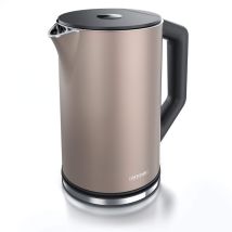 Bollitore Acqua Elettrico Da 1.5l 2200w - Eco Controllo Temperatura - Temperatura Regolabile 40-100°c - Parete Doppia - In Acciaio Inossidabile - 