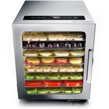 Edelstahl Dörrautomat mit Temperaturregler - Timer bis zu 24 h - Dehydrator - Dörrgerät - Arendo