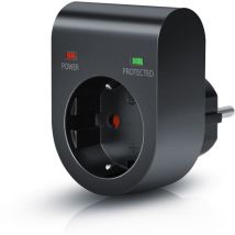 Schuko Überspannungsschutzadapter, Steckdose, led, Kindersicherung, 3500W - Arendo