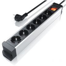 Steckdosenleiste Mehrfachsteckdose Steckerleiste 3680W, 6-fach - Arendo