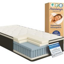 Arensberger - emilia Federkernmatratze mit GEL-Schaum und integriertem Topper 160x200 cm Höhe 23cm Härtegrad H3/ H4 hr Taschenfederkern Matratze