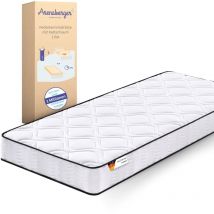 Arensberger - lisa Federkernmatratze - 19cm Höhe - Matratze mit Schaumstoff Schicht - H2 H3 Mittelfest – 7 Zonen - Federkern - Liegekomfort 180x200cm