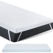 Matratzen Topper premium, 160x200cm, Gelschaum Matratzentopper, waschbarer Bezug, geeignet für Federkern & Schaumstoff Matratzen, Höhe 8cm