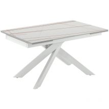 Stones - Ares - table d'extension en Blanc fritté