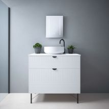 Fnx Bathrooms - Ares Tunable led Mirror - 390 x 500 x 57mm with Shaver Socket IP44 Rated Multi led Points Dimmable Demister