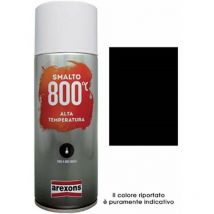 Hochtemperaturbeständiger Sprühlack aus 100 % Acryl, schwarze Farbe, 400 ml-Größe. - Arexons