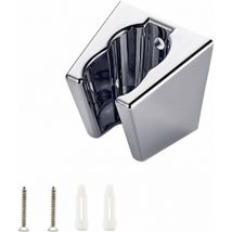 Argent Support de Douche, Shower Head Holders, Support de Douche Mural de Douche Avec Vis, Deux Emplacements pour Cartes, Compatible Avec la Plupart