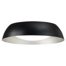 Diyas - Inspired Mantra - Argenta - Flush Ceiling Small led 3000K, 1800lm, Matt Black, Silver, White Acrylic