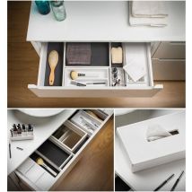 Kit de Salle de Bain Argus Tiroir Supérieur Pack-2 Blanc