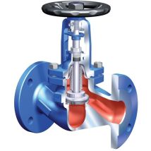 Ari Absperrventil mit Flansch Faba-Plus 12046 dn 20, pn 20, EN-JL1040, Kantensitzkegel