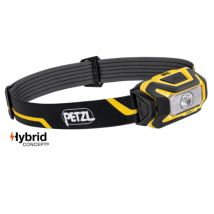 Lampada frontale compatta PETZL Aria 1 Waterproof - 350 lumen - Nero/giallo - A batterie o ricaricabile - E069AA00