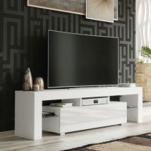 Olivia Furniture - Aria tv Unit 160cm - White with Gloss Doors