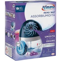 Aero 360° kit assorbiumidità, deumidificatore ricaricabile non elettrico, assorbi umidità contro condensa e muffa, 1 dispositivo e 1 ricarica Tab