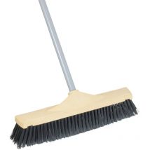 Aricasa - Home Prodcuts - cod. 322/C - Spazzolone Industriale Espanso Rinforzato cm. 45 con Manico - Fibra Dura Alta