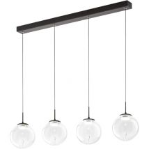 Ariel - Fabas Luce 4-flammige Pendelleuchte - 28 W dimmbare LED - Transparentes Kugeldesign