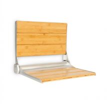 Arielle Deluxe Duschsitz Bambus Aluminium klappbar 160 kg max. holz - Oneconcept