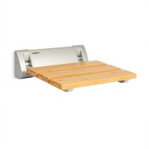 Arielle Duschsitz Bambus Aluminium klappbar 160 kg max. holz - Oneconcept