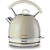 Bouilloire électrique 1,7L Acier Beige vintage - Ariete