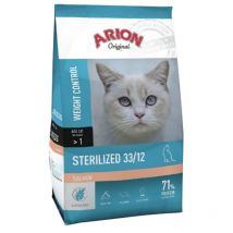 ARION ORIGINAL STERILIZED WEIGHT CONTROL 33/12 SALMÓN, 2 kg