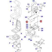 Komatsu - arm des sitzes 134-57-61150