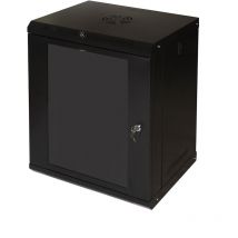 Armadio Rack 19" 12u Serie Light Colore Nero Con Porta Vetro (axpxl) Mm 600x400x530 Ripian - Link