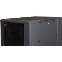 Armadi rack Link ARMADIO RACK 19" PER RETI 27U (A)1388 (L)600 800 COLORE NERO PORTA VETRO DISASSEMBLATO