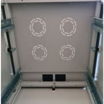 Link - Armadi rack armadio rack per reti 19' 22U (A)1113, (L)600, 600 colore grigio porta vetro serie eavi