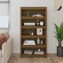 Furniture Limited - Libreria Marrone ambra 80x35x154 cm in Legno