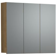 Armadietto da bagno con specchio e 3 ante L90 cm - PUREBLISS