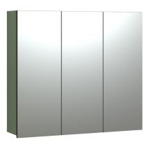 Armadietto da bagno con specchio e 3 ante L90 cm - purebliss