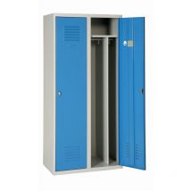 Armadietto industriale Akaze Dirty 2 colonne - H180cm x L80cm x P50cm - CVS412DSP