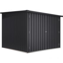 Wasabi - Armadietto per biciclette in metallo 4,2m2 Moser - Comprese le guide per 4 biciclette - Ampie porte doppie - Chiusura con chiavistello