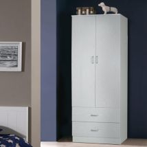 Armadio multiuso cm 80X52 h. 190 rovere sbiancato