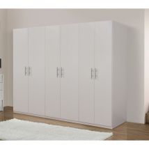 Felver Casa&co Srl - armadio cm 270X55 h. 202 bianco opaco