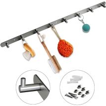 Mucola - Armadio 8 ganci Armadio da parete Armadio Appendiabiti Gancio Nastro Armadio porta in acciaio inox