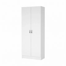 Armadio bianco multifunzione, 69x35x170 cm
